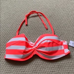 NEW Bikini Village Bikini orange/white Lg top